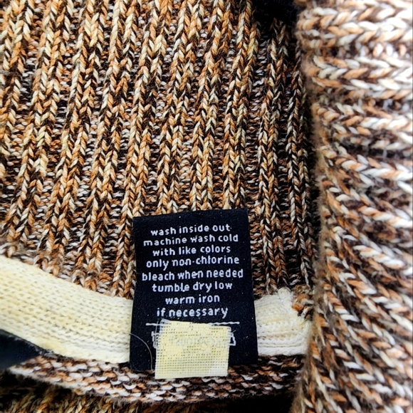 SEAN JOHN Mens Brown Twist Shawl Collar Pullover Sweater, Size L - Picture 8 of 8